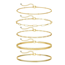 Load image into Gallery viewer, Gold Bracelets for Women, 14K Gold Plated, Waterproof