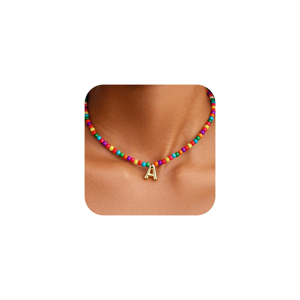 Cute Colorful Beaded Bubble Necklace – view 20