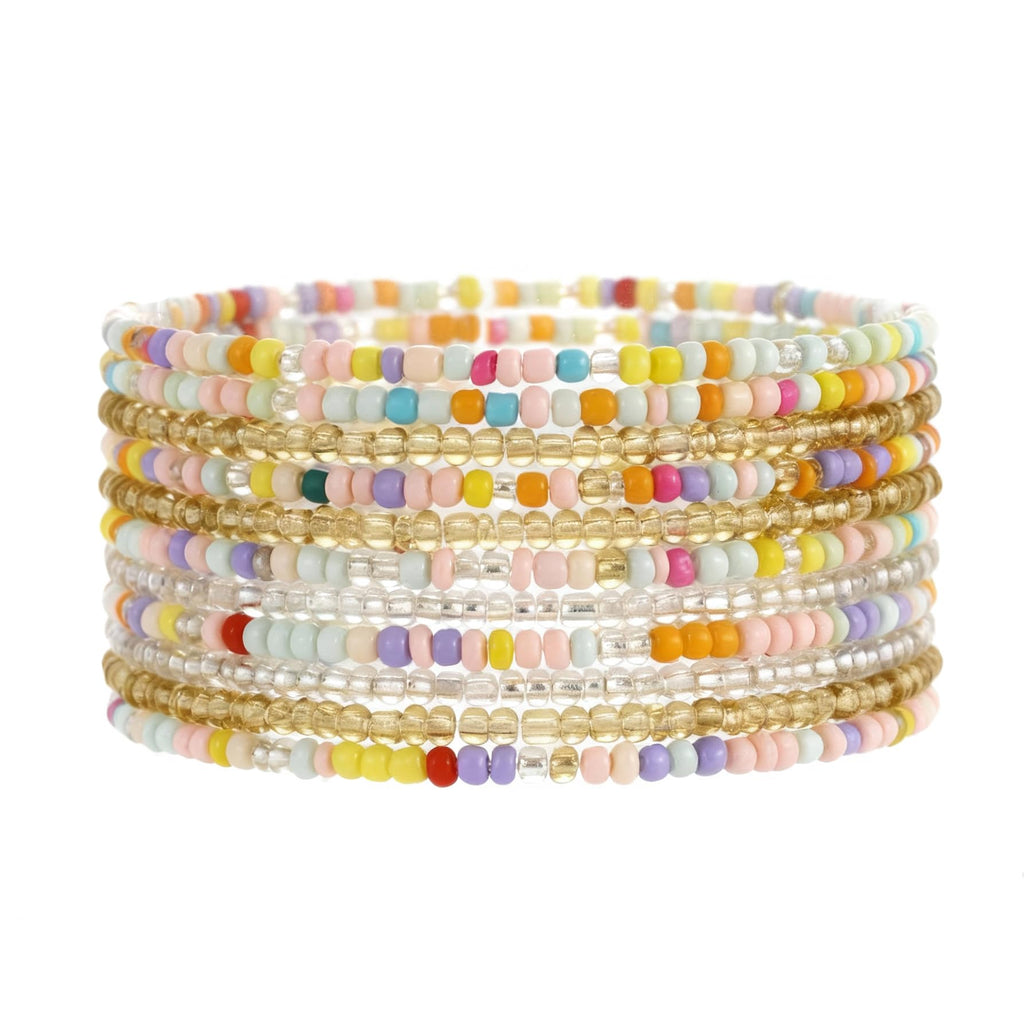 Gold Bracelets Set for Women Trendy, 14K Real Gold Plated Jewelry for Women Dainty Chain Bracelet Stack, Non Tarnish Gold Stackable Bracelets Pack Fashion Accessories Gifts