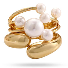 Load image into Gallery viewer, Chunky Gold Bangle Bracelets for Women, Dainty 14k Gold Plated Big Stackable Bangles Set, Trendy Statement Cuff Bracelet Stack Fashion Jewelry Gifts
