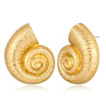 Load image into Gallery viewer, Conch Sell Earrings Gold Stud For Women – view 8
