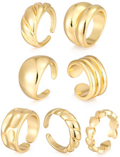 Load image into Gallery viewer, Gold Stackable Rings — 18K Plated, Build Your Stack