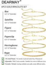 Load image into Gallery viewer, Gold Bracelets for Women, 14K Gold Plated, Waterproof