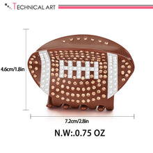 Load image into Gallery viewer, 1PC American Football Hair Clips For Women Rugby Hair Claws – view 6