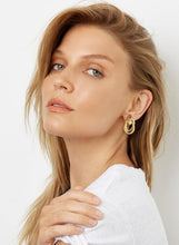 Load image into Gallery viewer, TWo Tone Earrings