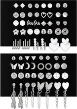 Load image into Gallery viewer, 68 Pair Gold Stud Earring Multipack — CZ, Pearl &amp; Butterfly