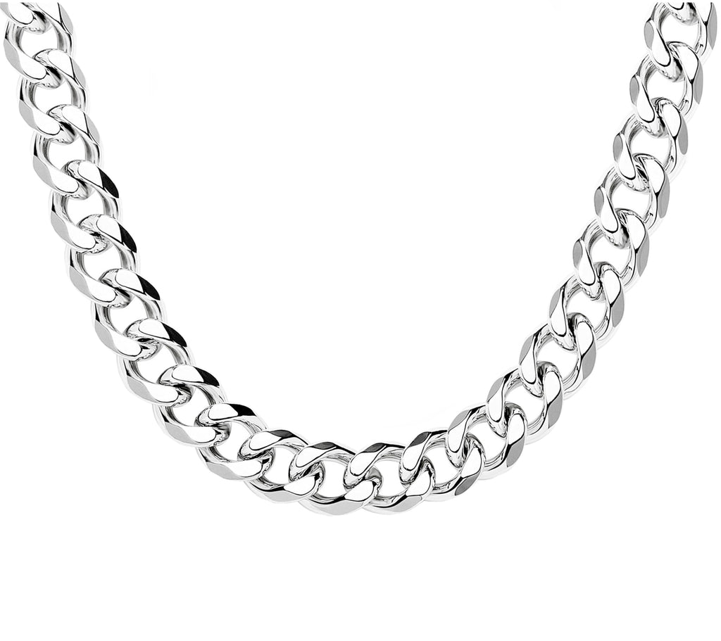Cuban Link Chain Necklace for Women, Stainless Steel, Waterproof – view 35
