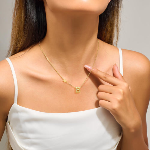 Gold Initial Necklaces for Women – alternate view