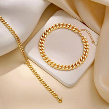 将图片加载到图库查看器，Chunky Gold Ankle Bracelets for Women – view 6