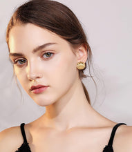 Load image into Gallery viewer, Gold Seashell Stud Earring – view 6