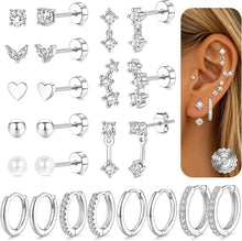 Load image into Gallery viewer, Flat Back Stud Earrings — 316L Stainless, Hypoallergenic