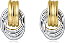 Load image into Gallery viewer, Gold Chain Dangle Earrings, Hypoallergenic