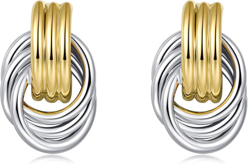 Gold Chain Dangle Earrings, Hypoallergenic