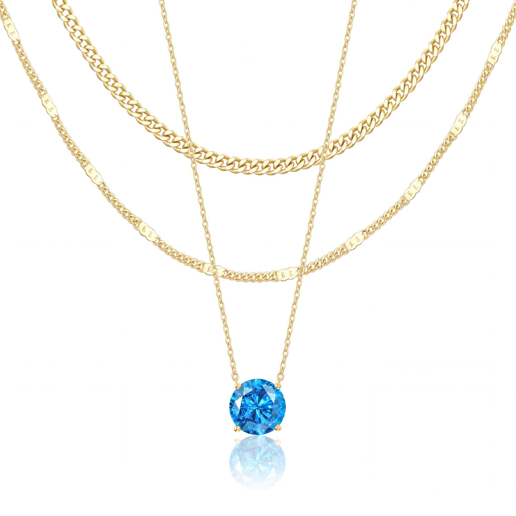 Layered Gold Necklaces for Women, Sterling Silver – view 10