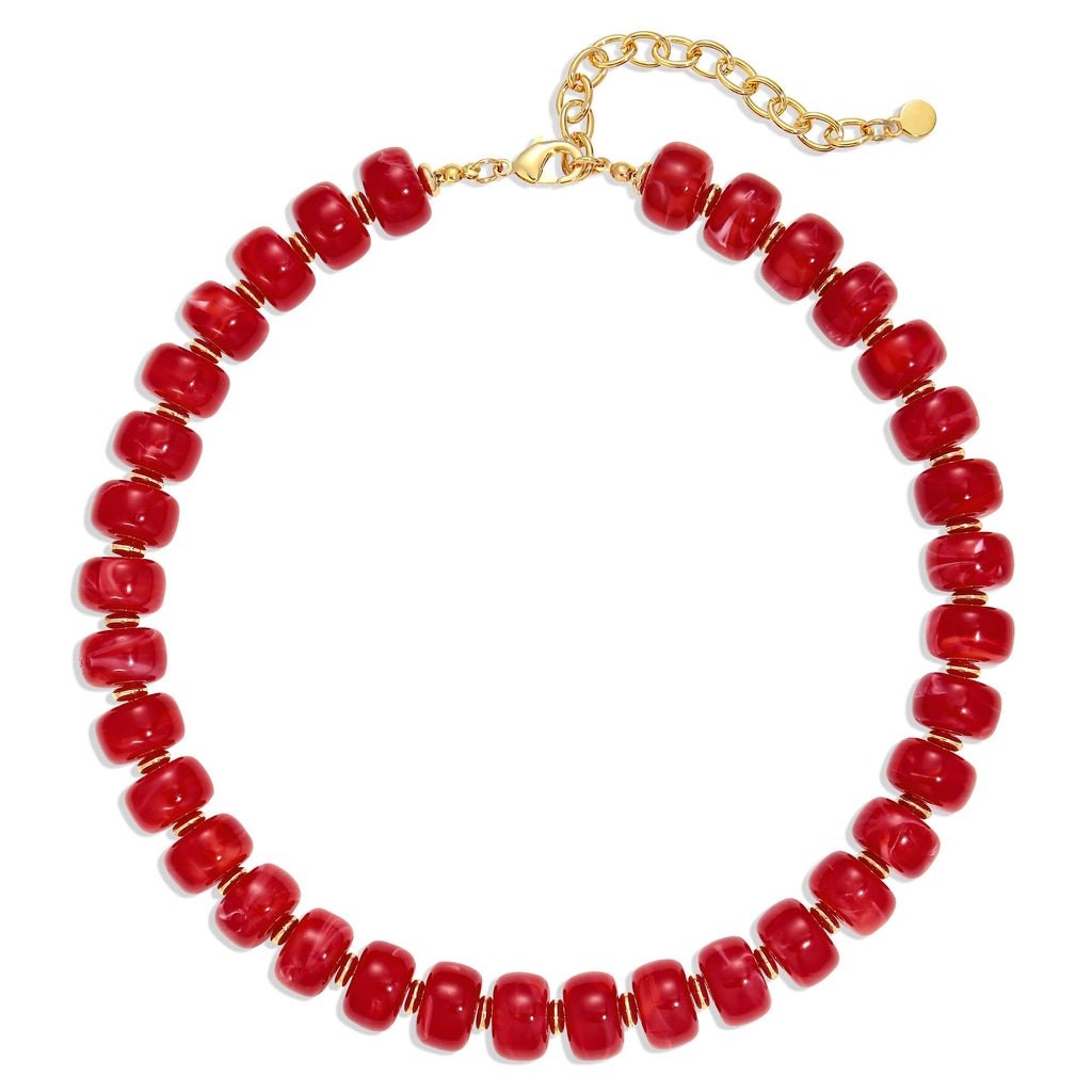 Resin Chunky Beaded Necklace for Women – view 7
