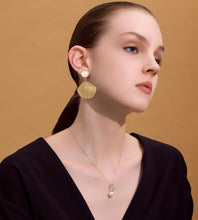 Load image into Gallery viewer, Gold Seashell Stud Earring – view 5