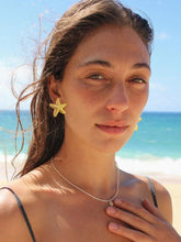 Load image into Gallery viewer, Gold Starfish Stud Earrings For Women Fashion Seashell Conch – alternate view