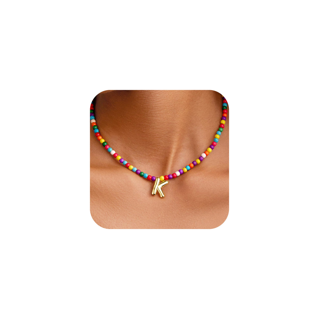 Cute Colorful Beaded Bubble Necklace – view 19