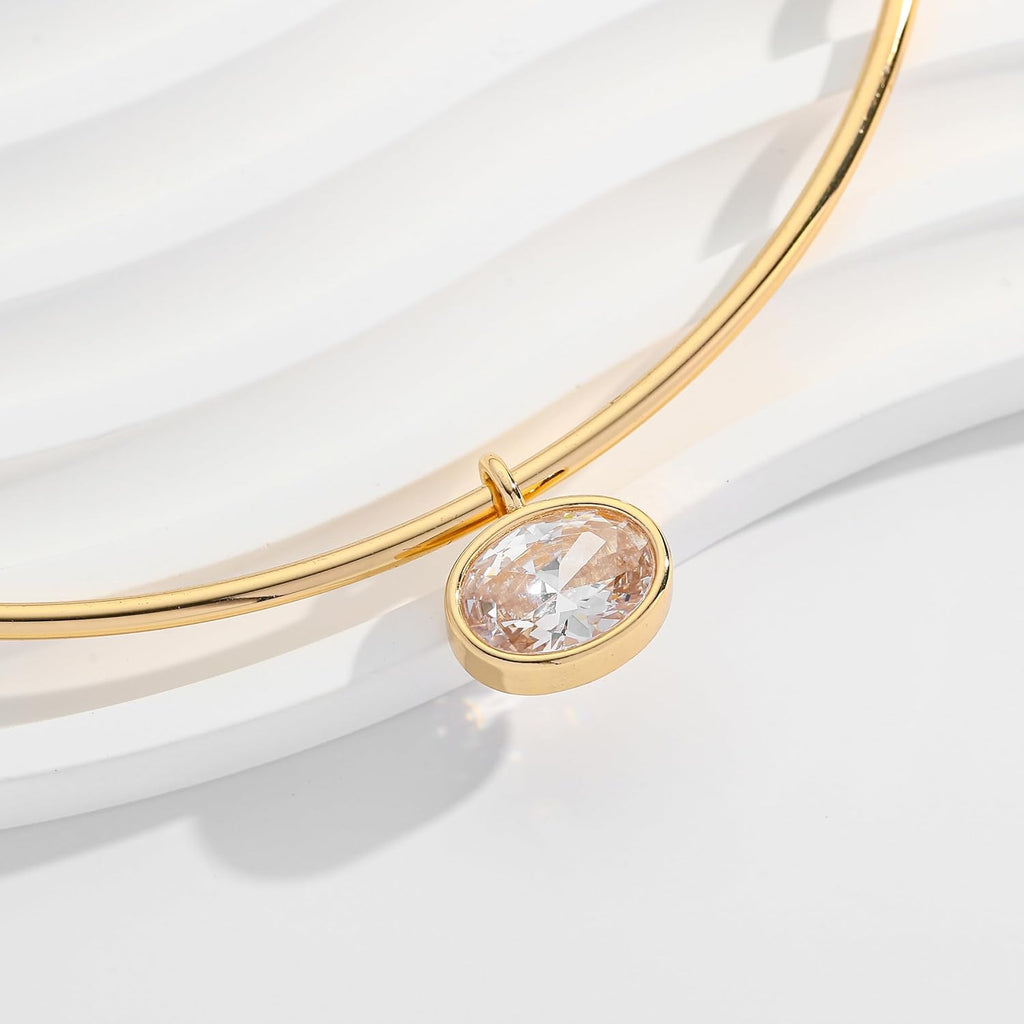 Gold Plated Marquise Cut Oval Marquise Teardrop Cubic Zirconia Square Crystal – view 5