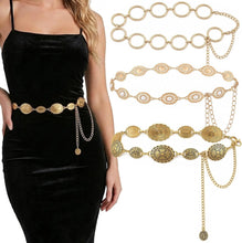 将图片加载到图库查看器，3 PCS Western Gold Belt for Women
