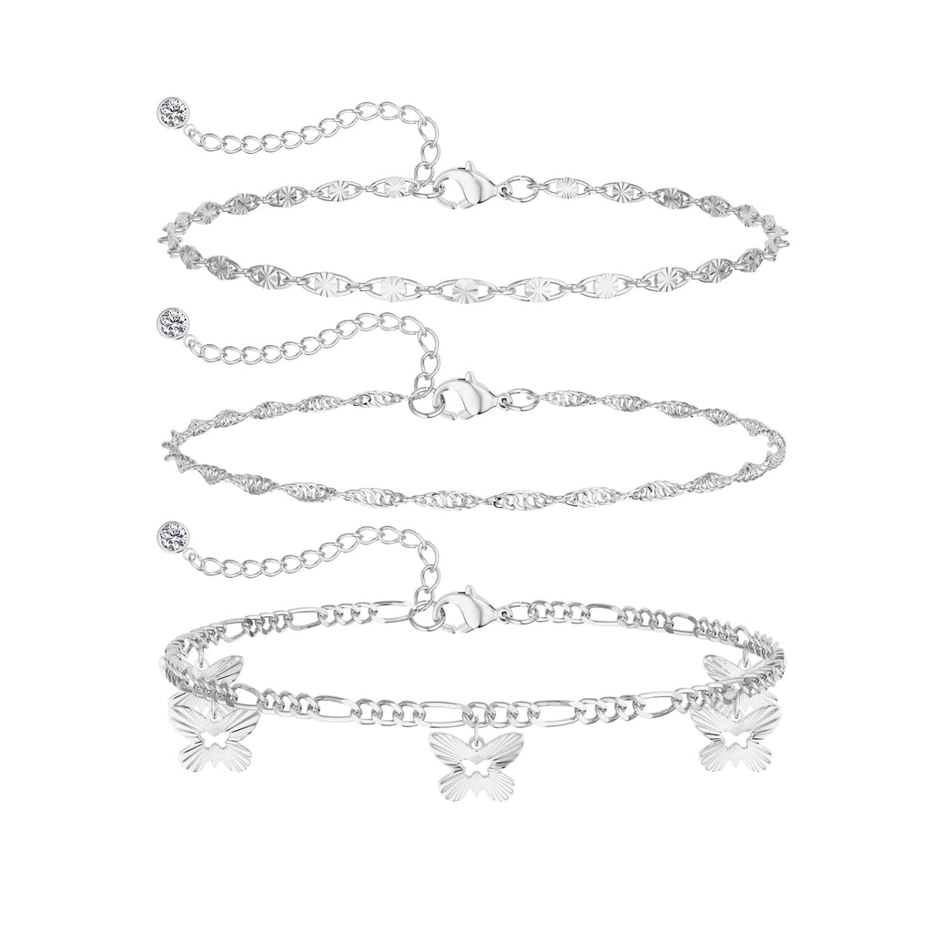 Dainty Gold Ankle Bracelets for Women Waterproof – view 16