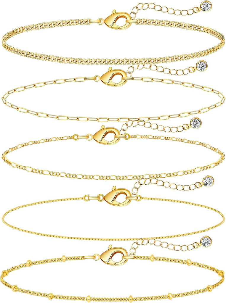 Gold Thin Bracelets for Women 09