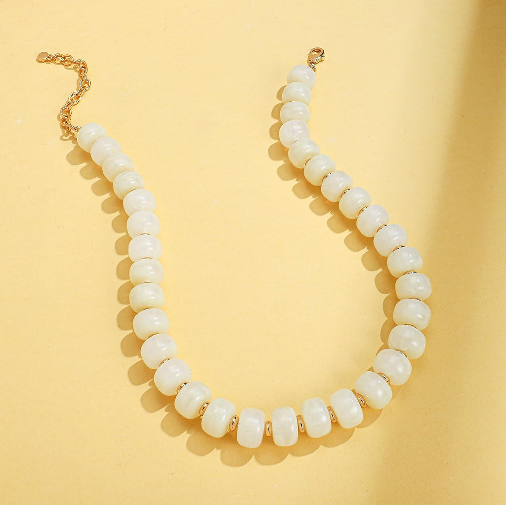 Resin Chunky Beaded Necklace for Women – view 5