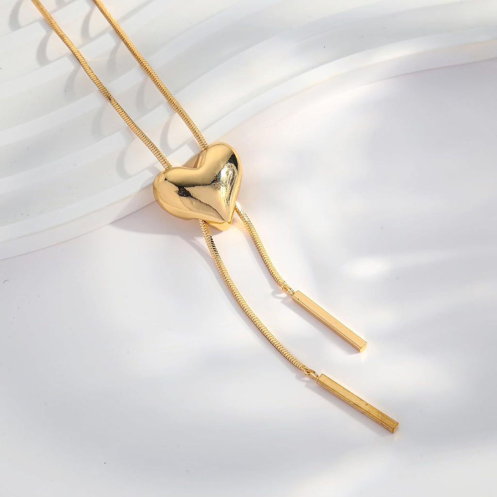 Gold Long Y‑Lariat Necklace Women Dainty Drop Jewelry – view 4