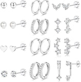 Flat Back Earrings — 316L Surgical Steel, Sensitive