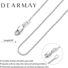 将图片加载到图库查看器，S925 Sterling Silver Box Chain Necklace – view 5