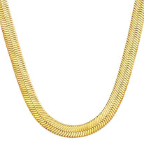 Load image into Gallery viewer, 14K Gold Plated Herringbone Necklaces for Women, Non-Tarnish