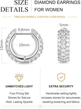 Load image into Gallery viewer, Chunky CZ Hoop Earrings — 14K Gold Plated, Birthstone Accent