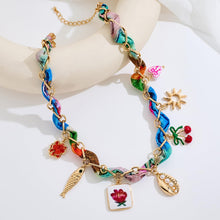 Load image into Gallery viewer, Gold Charms Necklace for Women – view 5