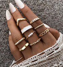 Load image into Gallery viewer, 30pcs+25pcs Gold Knuckle Rings – view 3