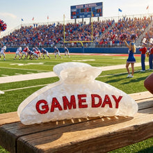 Load image into Gallery viewer, Game Day Football Hair Clips for Women Trendy Red White – view 5