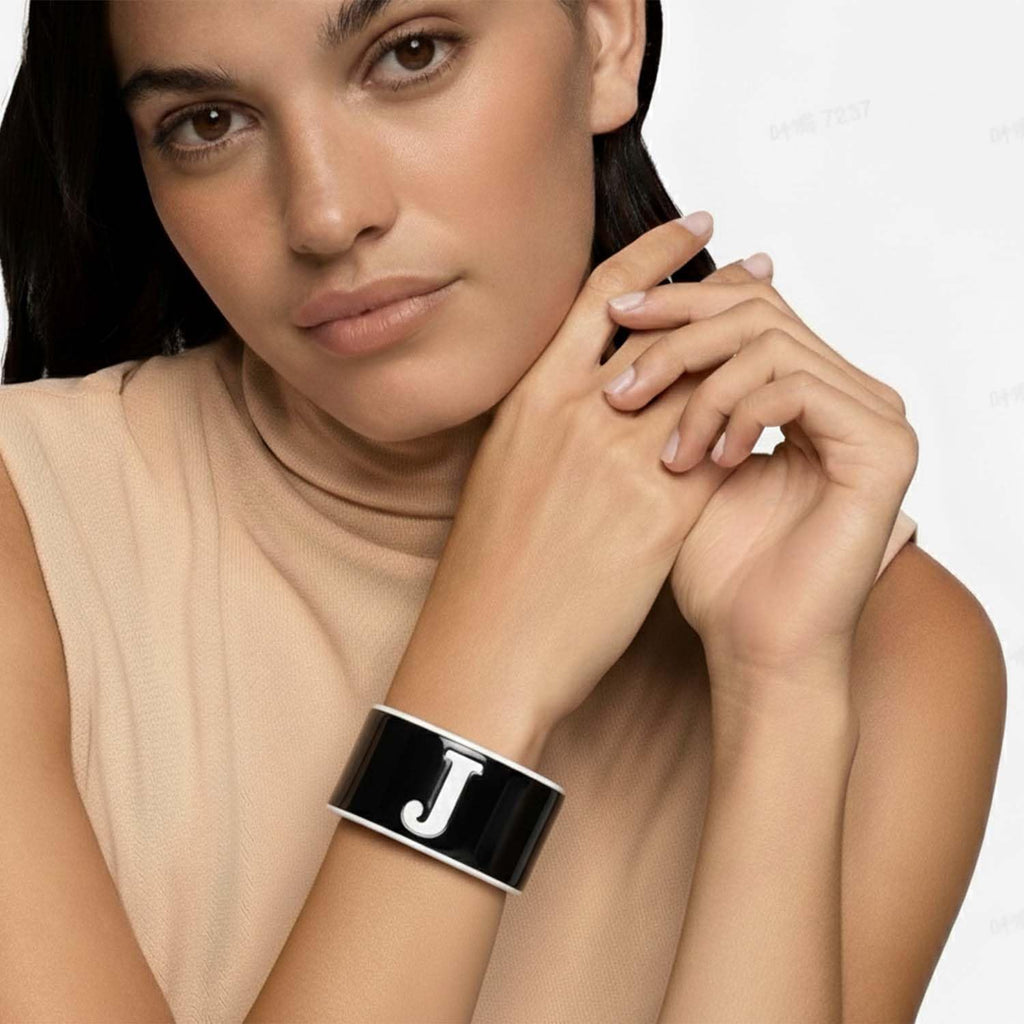 Acrylic Monogram Resin Bracelet for Women – alternate view