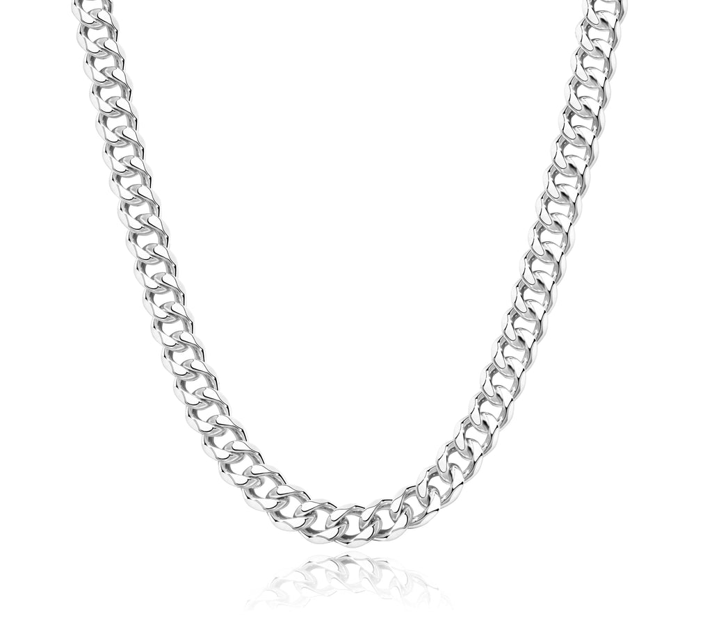 Cuban Link Chain Necklace for Women, Stainless Steel, Waterproof – view 34
