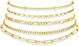 Gold Hand Chain Bracelet — Ring & Chain, Adjustable