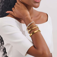 Load image into Gallery viewer, Gold Plated Bangle Set for Women Chain Bracelets