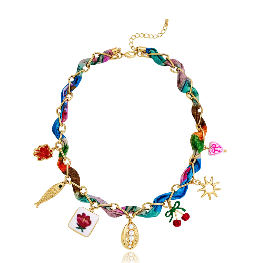 Gold Charms Necklace for Women – view 7