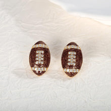 将图片加载到图库查看器，Brown Rugby For Women Sport Stud Football Sports Game Team Fans Players – view 4