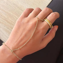 Load image into Gallery viewer, 78-Piece Gold Jewelry Set with 3 Hand Chain Bracelets