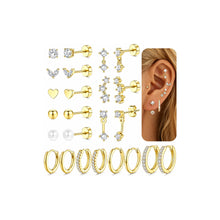Load image into Gallery viewer, Flat Back Stud Earrings — 316L Stainless, Hypoallergenic