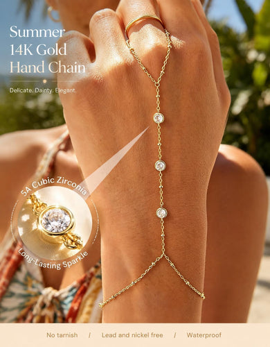 Hand Chain Bracelets & Steel Earrings — 16 Piece Set