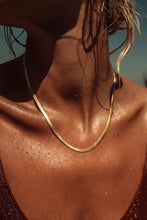 Load image into Gallery viewer, 14K Gold Plated Herringbone Necklaces for Women, Non-Tarnish