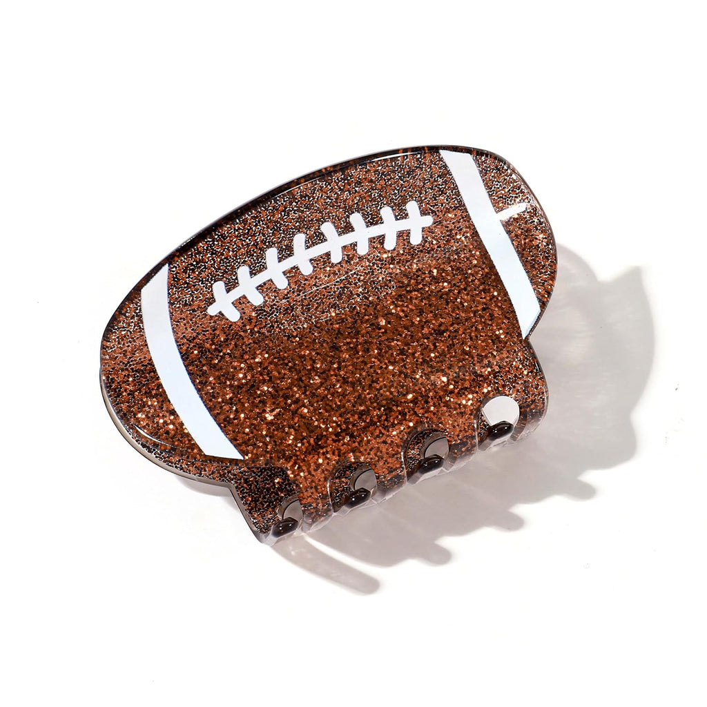 Brown Football Hair Clips for Women Premium Sport Lovers