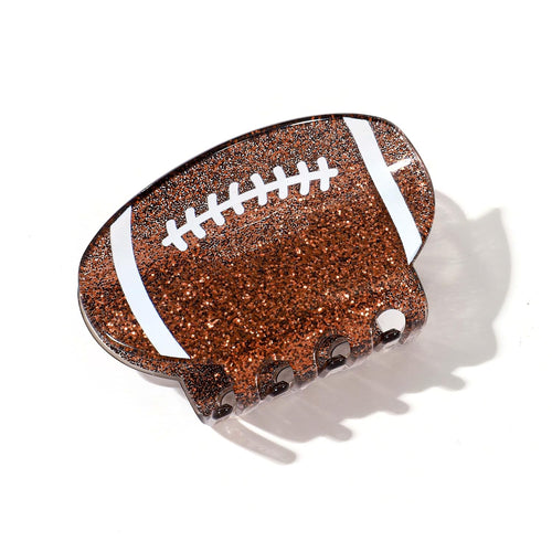 Brown Football Hair Clips for Women Premium Sport Lovers