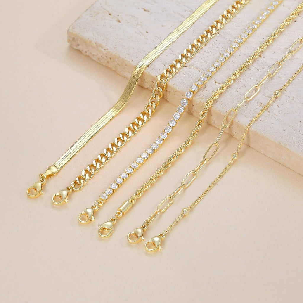 Dainty Ankle Bracelets for Women – view 5