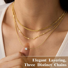 将图片加载到图库查看器，Layered Gold Necklaces for Women, Sterling Silver – view 3