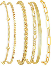 Load image into Gallery viewer, Gold Bracelets for Women, 14K Gold Plated, Waterproof